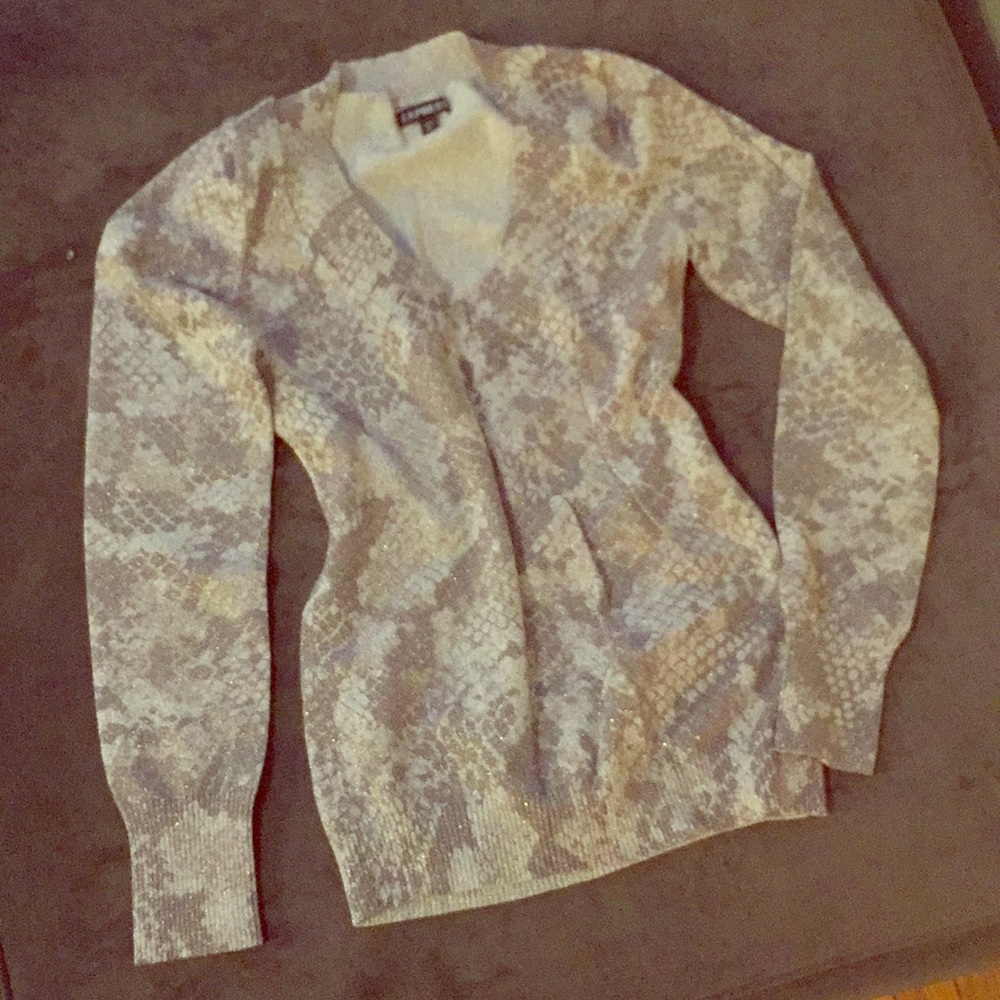 Cream and Gold Express Sweater